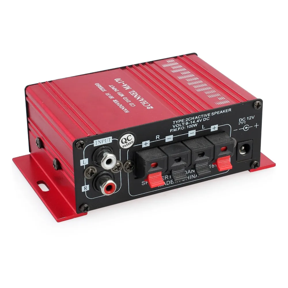 ESYNiC Hi Fi 12 В мини усилитель мощности стереозвука 2 канала Авто Аудио Цифровые