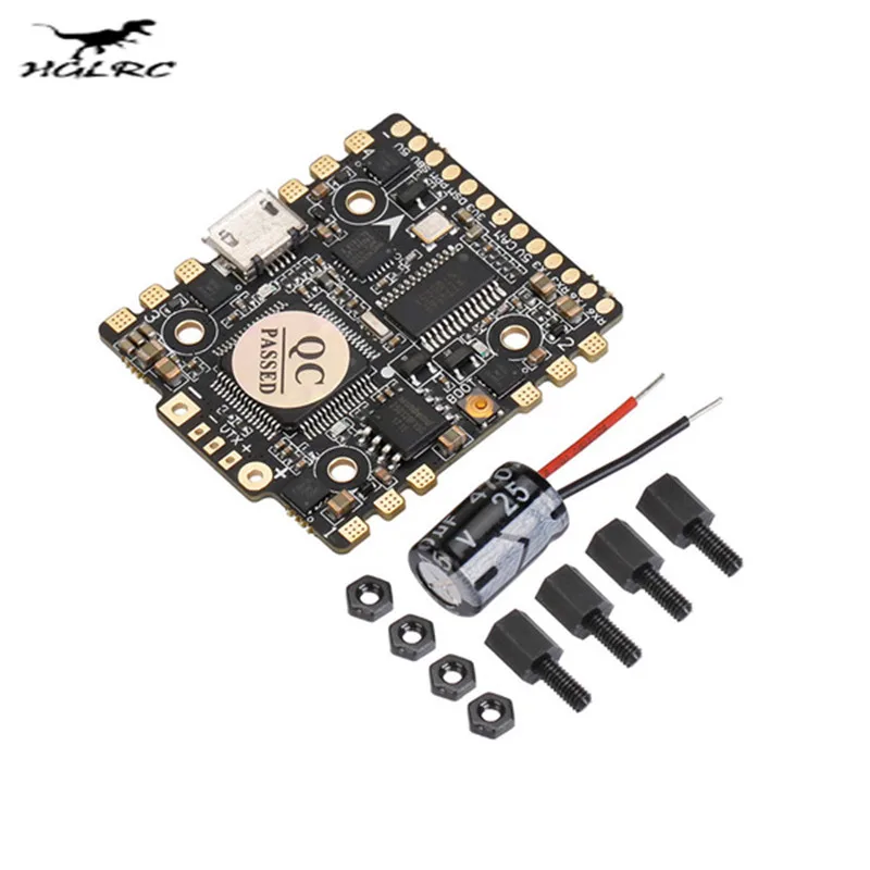 HGLRC F4 Zeus Flytower STM32 F405 Контроллер полета AIO OSD BEC PDB черные коробки 15A BLheli_S 4 в 1 ESC VS Betaflight