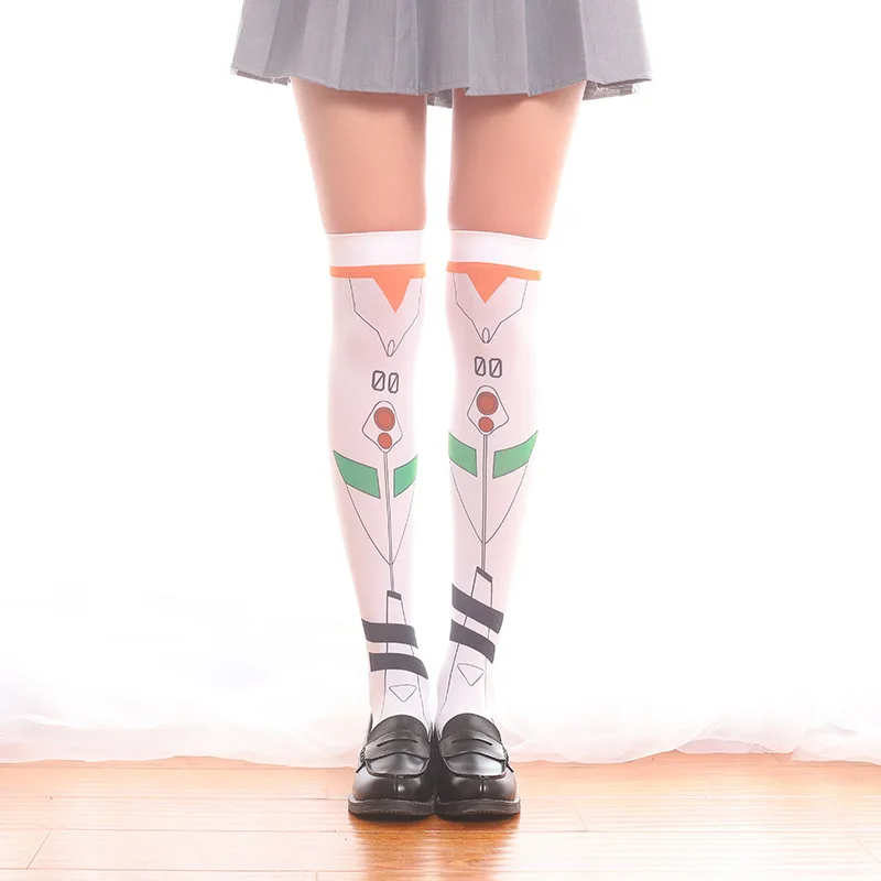 

New EAV Game ayanami rei cosplay print Sweet Overknee stokings for Christmas gift