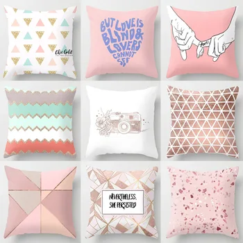 

Tropic Pineapple Cushion High Quality Nordic Sofa Popular Pillowcase Pink Hot Sale Cushion Case Decorative Geometric 1PC