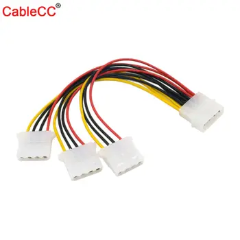 

CYSM 10pcs/lot PC Desktop IDE 4Pin 4P Molex 1 Female to 3 Male Power Supply Cable 18AWG Wire For Hard Disk Optical Device