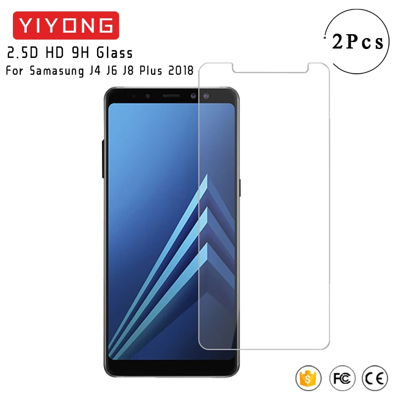 YIYONG 2.5D стекло для Samsung Galaxy J8 J4 J6 2018 Закаленное протектор экрана Plus стекло|Защитные