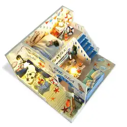 DIY маленький дом ручная сборка модель головоломка 0,8 кг более 14 лет набор игрушек креативный подарок вспышка