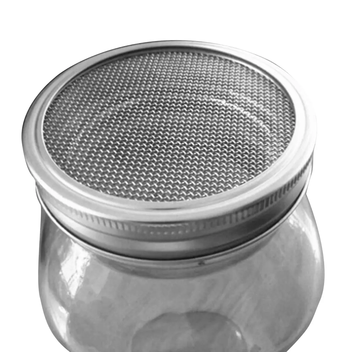 

5Pcs Seed Sprouting Lids Strainer 304 Stainless Steel Lid Filter Mason Jars Screen Lids Filters for Wide Mouth Ball Canning