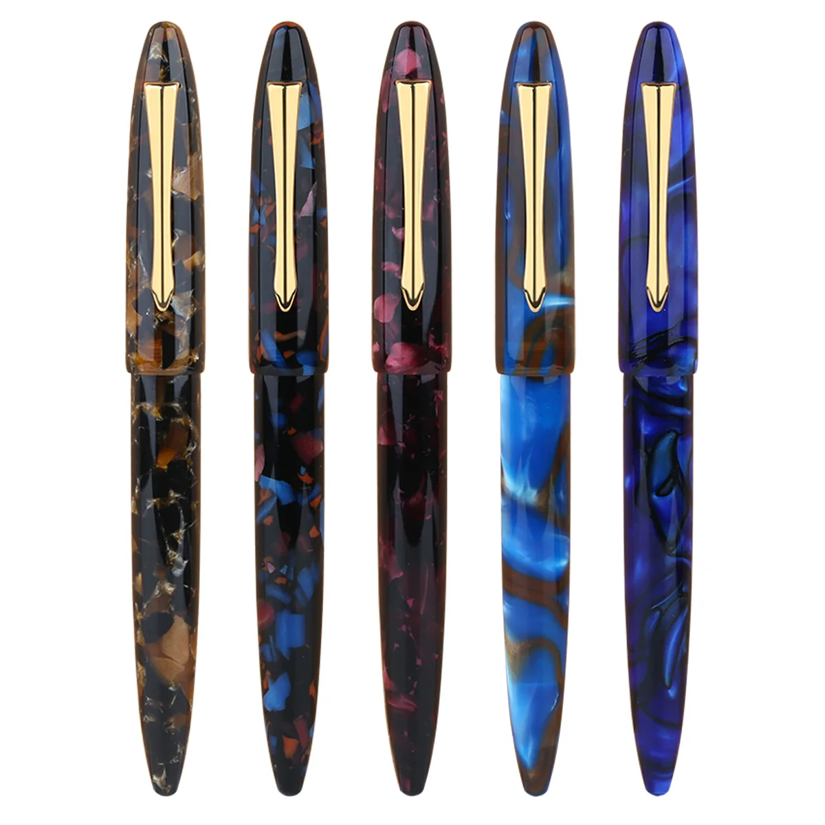 

KICUTE M100 / PENBBS Acrylic Fountain Pen Iridium Fine Nib Converter Pens Luxury Gift Chic Wedding Signing Pen With Box