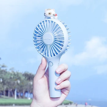 

original cute design fan,2000mah rechargeable battery portable USB fan,3 different wind power,with sling,cute color mini USB fan