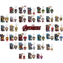 Funko POP Мстители, Лига Справедливости Тор Локи танос капитан чудо-яд брелок Дэдпул фигурка игрушки для детей