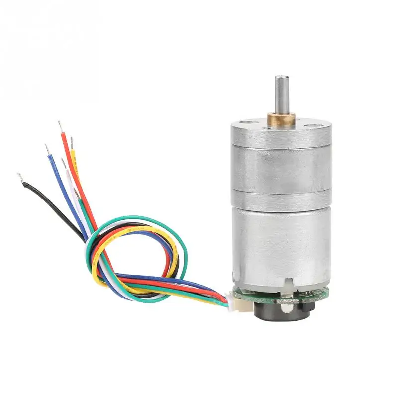 

12V GM25-310 DC Motor Encoder Gear Motor Brush DC Motor Metal Speed Reduction Motor with Cable for Door Opener