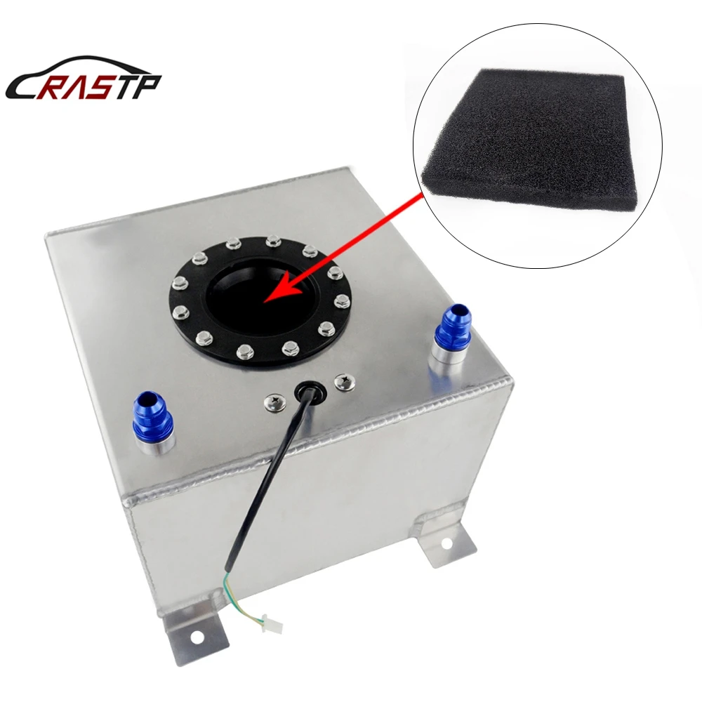

RASTP-New 40L Aluminum Fuel Surge Tank with Cap Fuel Cell with Sensor Foam Inside RS-OCC023