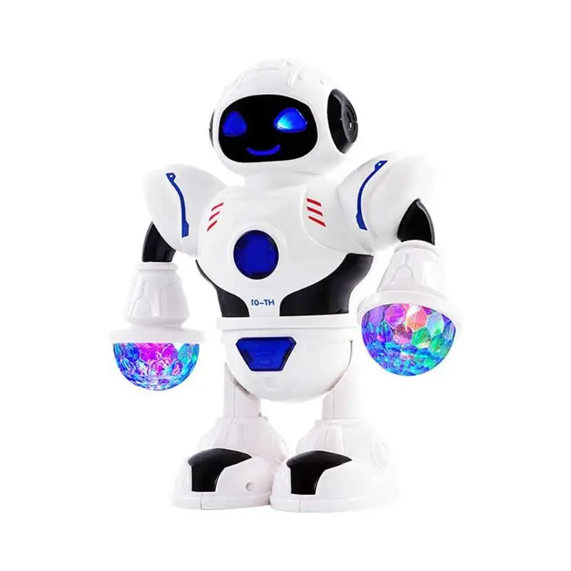 Детский интерактивный Электрический космический Танцующий Робот машина с музыкой мигасветодио дный ющий светодиодный свет детские