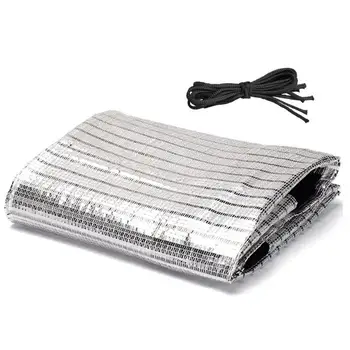 

Sunscreen Shade Net Tarp 99% Insulation Reflective Aluminum Foil Outdoor Patio Balcony Roof Windowsill Tarpaulin
