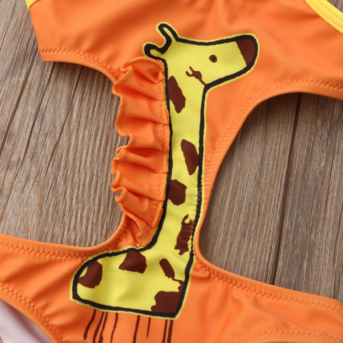 Новинка года, купальник-бикини с жирафом для новорожденных девочек, купальный костюм, пляжная одежда
