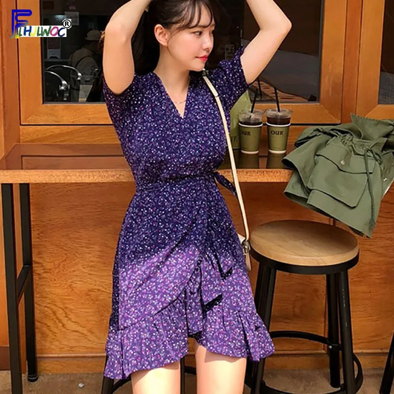 Cute Mini Dresses Summer Women Fashion 