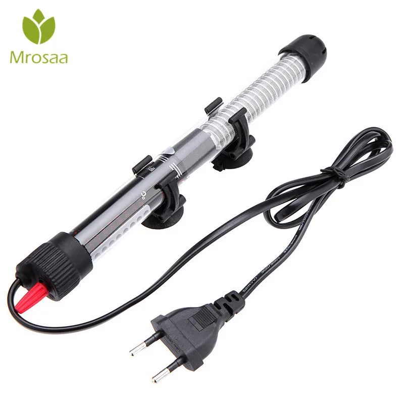 

Mrosaa Best 220-240V Fish Tank Submersible Heater Aquarium Thermostat Temperature Control Tool Glass Heaters Sticker Rod EU Plug