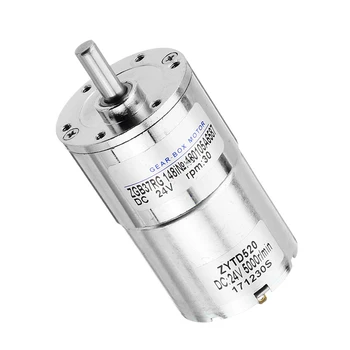 

1Pcs ZGB37RG DC 24V 30rpm Reduction Control Motor 37mm DC Gear Motor Low Speed High Torque Metal for Electrical Equipment