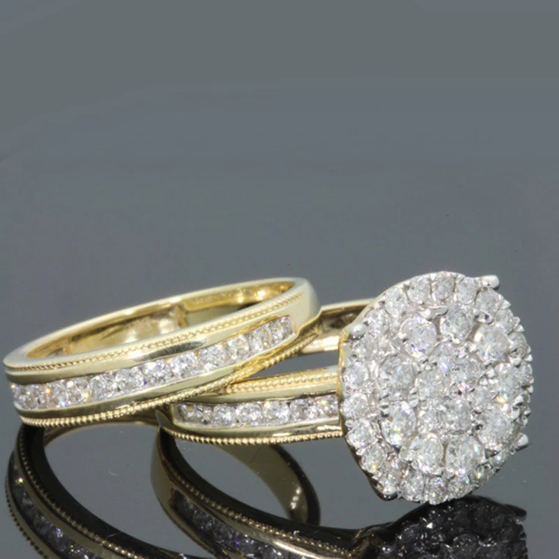 Couple Ring Jewelry Fashion Single Row Silver Vintage Party Wedding Engagement Finger Accessories Gift New 2019 D30 | Украшения и