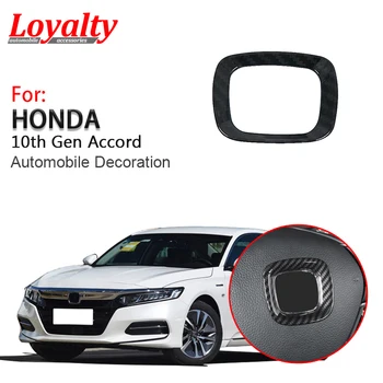 

Loyalty for HONDA Accord 10th 2018 2019 2020 ABS carbon fiber color Steering Wheel Logo Frame Cover Trim Car Styling Accessories