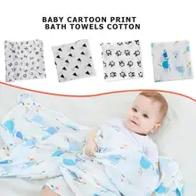 С картинкой из мультфильма, банные полотенца из мягкого хлопка для детей ясельного возраста для мальчиков и девочек постельные принадлежности одеяло Пеленальное Одеяло чехол для коляски одеяло, спальный мешок