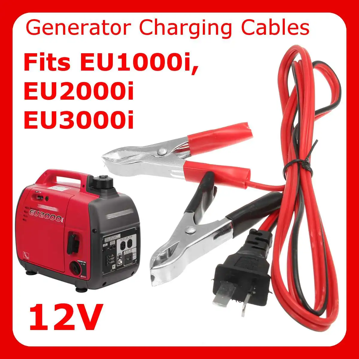 

1.2M DC 12V Generator Charging Cable DC Charging Cables Charging Cables Cord Wires For Honda Generator EU1000i EU2000i BENTIAN