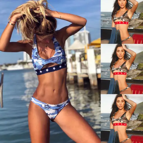 camo bikini