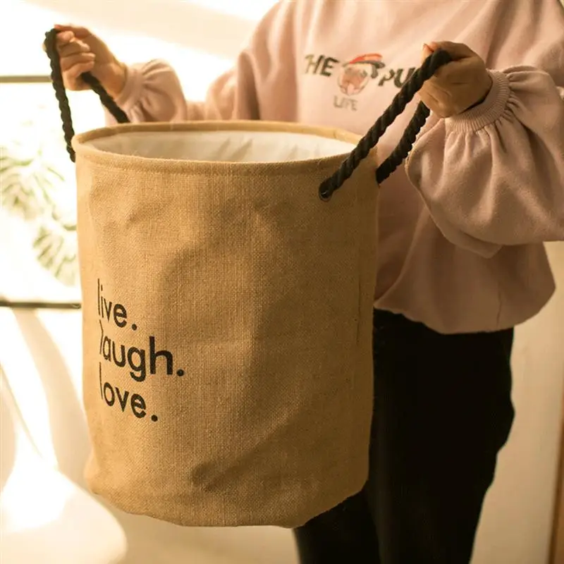 1 Pc سلة الغسيل المزدوج طبقة طوي رشاقته تخزين دلو تخزين برميل منظم منزلي لأشتات الملابس الدائمة لعب