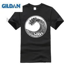 GILDAN Surfer Wave T Shirt Surfer Hawaii Kite Bali Summer Cool Gift Top Men Tee Shirt Tops Short Sleeve Cotton Fitness Tee dog surfer printed cartoon tee