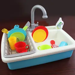 Игрушка для мытья посуды детский кухонный набор Детская кухня игрушечные лошадки большой Кухня пособия по кулинарии моделирование модель