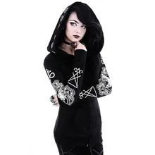 Black Hoodie Sweatshirt Women Plus Size Tops Punk Gothic Print Hooded Hipster Streetwear Spring Big Sizes 5XL Goth Girls Hoodies Black Hoodie Sweatshirt Women Plus Size Tops Punk Gothic Print Hooded Hipster Streetwear Spring Big Sizes 5XL Goth Girls Hoodies