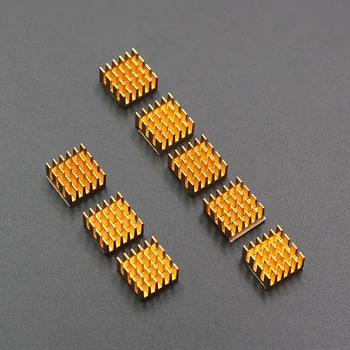 

New16PCS Heat Sinks Aluminium shim pad Thermal VGA RAM Heat Sinks Spreader Memory Cooler Cooling For DDR SIZE 15mm*15mm*8mm