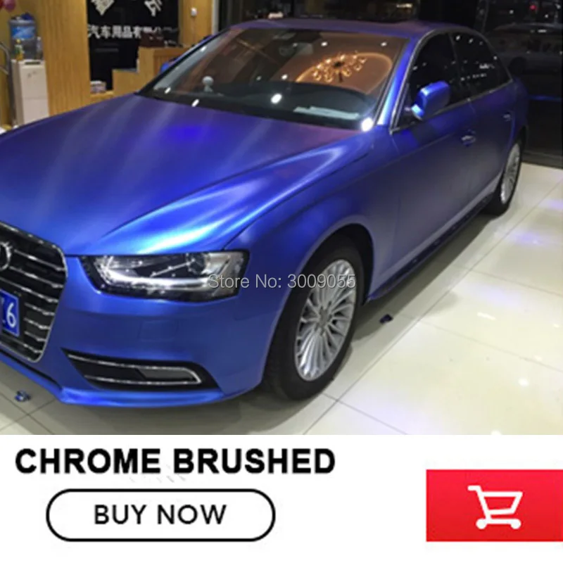 

PVC Vinyl Wrap Wire Drawing Brushed Film Plating Chrome Decal Car Styling 1.52m*20m/roll Hot-sale product to Europe America etc