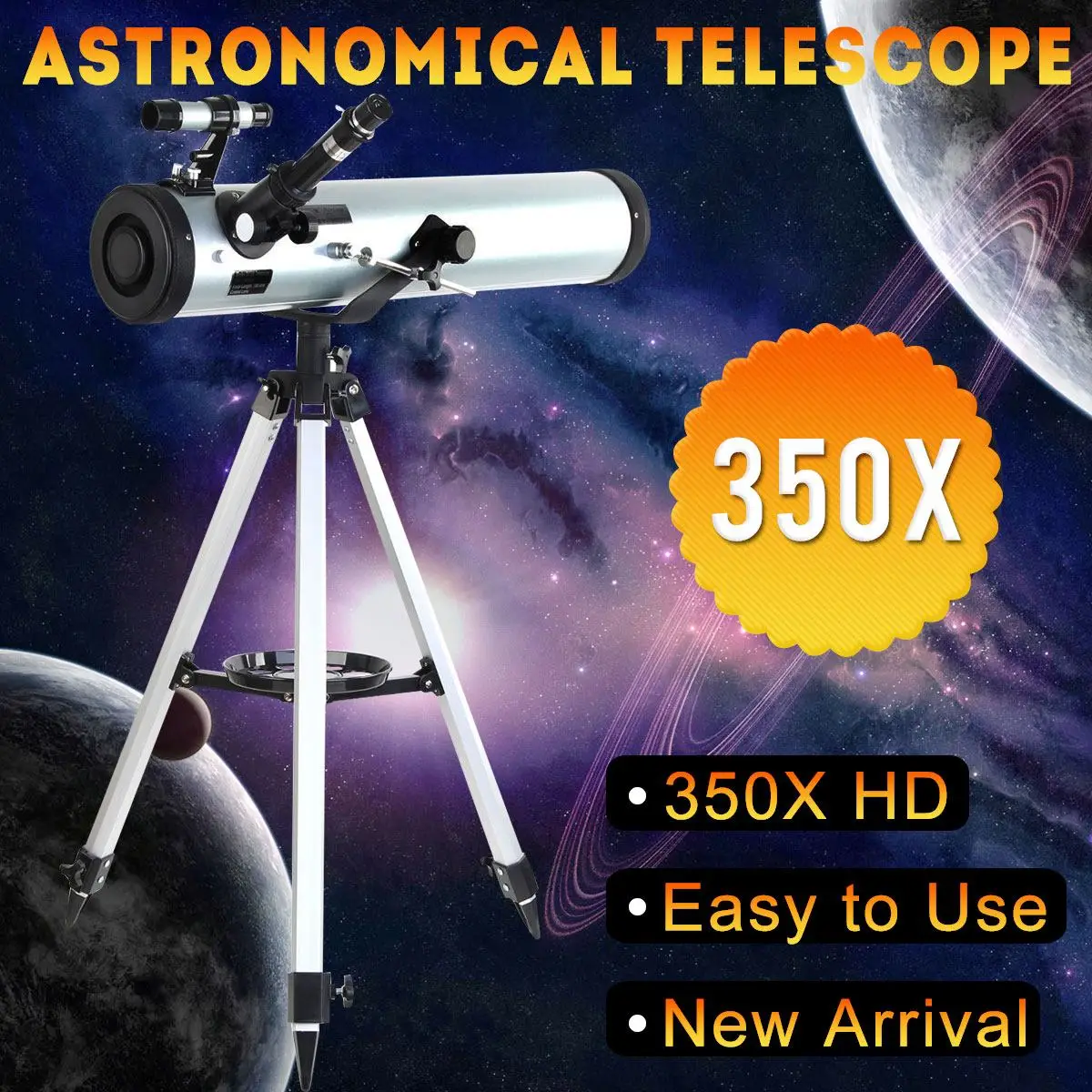 

Performance 700-76 Reflector Professional Newtonian Astronomical Telescope For Watching The Stars