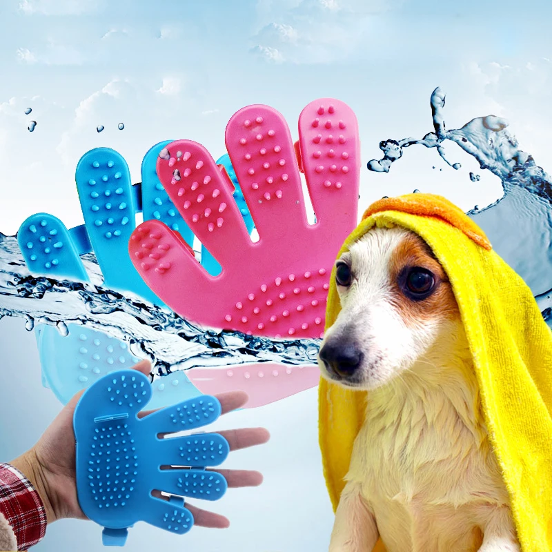 Buy Transparent dog cat washing shower brush Five