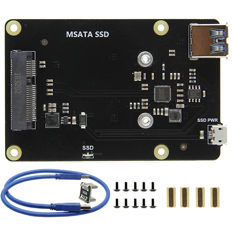 

Raspberry Pi 3 Model B+(Plus)/3B Msata Ssd Storage Expansion Board X850 V3.0 Usb 3.0 Expansion Board Module For Raspberry Pi