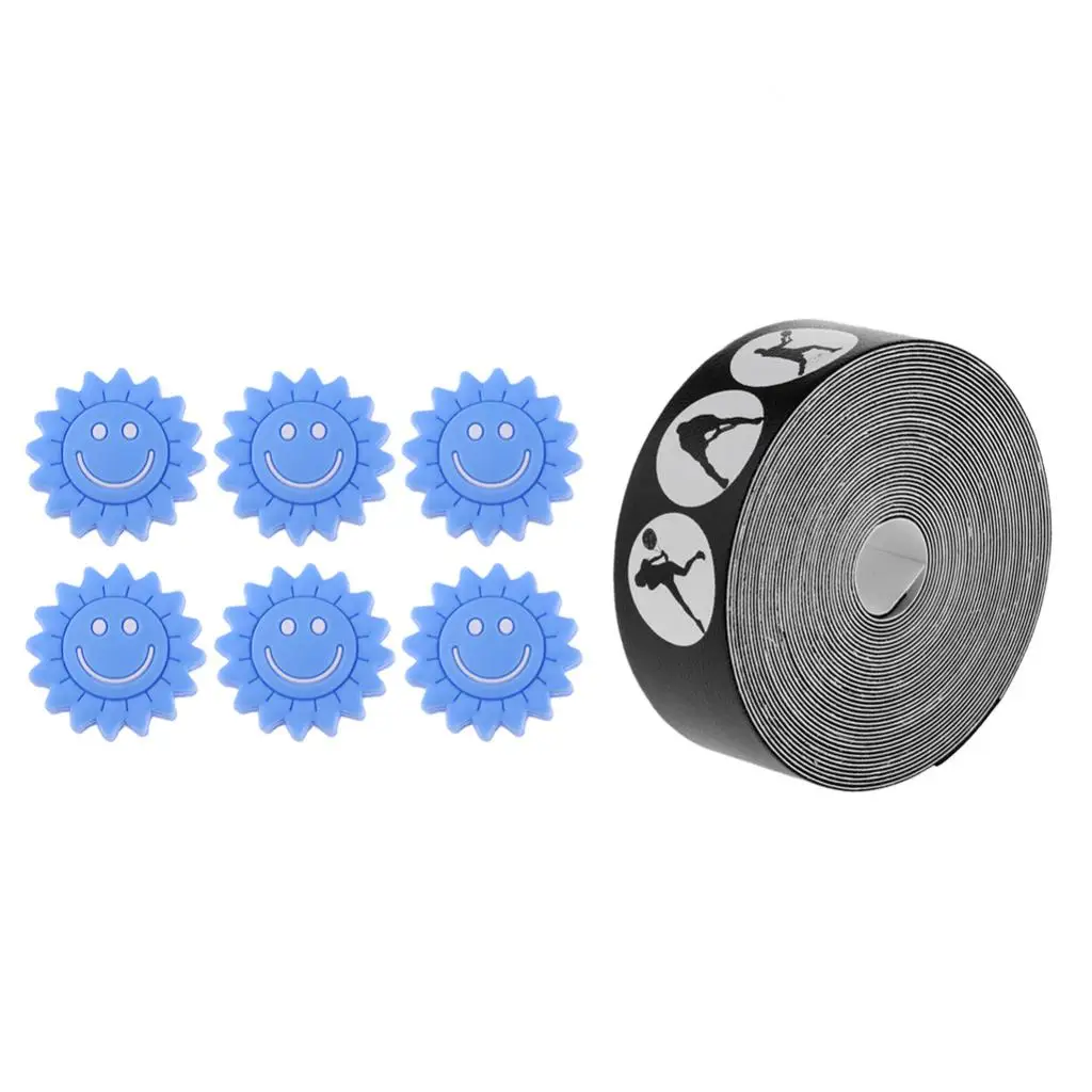 

Premium Tennis Racquet Head Protection Tape Frame Guard with Racket Shock Absorber Silencers