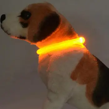 

35/70cm LED Dog Collar Light USB Rechargeable Luminous Flashing Glowing Dog Collars Pet Supplies