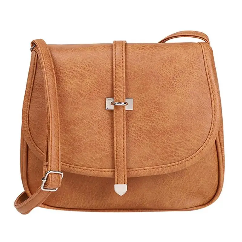 Ретро Модные маленькие кожаные сумки через плечо для женщин мини-сумка через плечо одноцветные сумки через плечо Bolsas