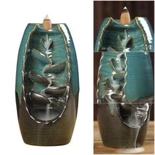 10 шт. курильница для благовоний конусы+ обратного водопад Подставка под курения керамика офис курильница для благовоний горелка дропшиппинг