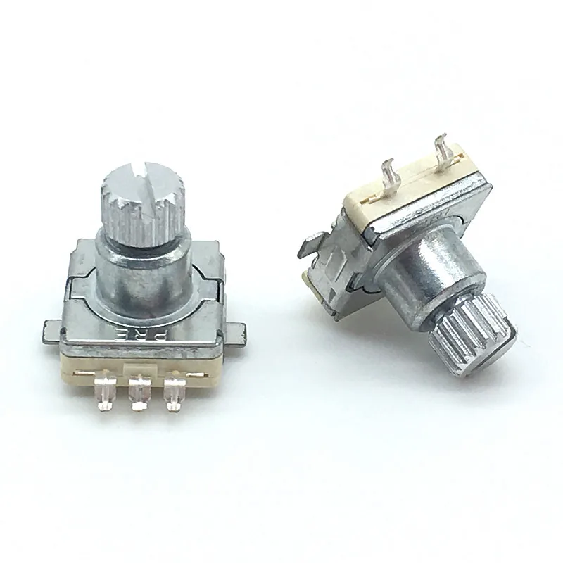 

2pcs/lot EC11 Rotary Encoder Code Switch 30 Position With Push Button Switch SMD Type 5pin Handle Length 9.5mm Plum Shaft