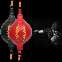 Боксерский скоростной мяч двойной конец Муай Тай боксерский мяч PU Боксерский Тренировочный Фитнес Спортивный практический скоростной тренажер