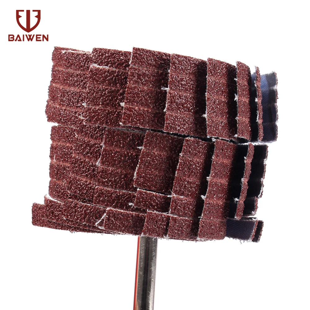 Sanding Flap Wheels Emery Cloth Silk Wheel Wood Polishing Tool 6mm Shank 80-600 Grit Sanding Flap Wheels Emery Cloth Silk Wheel Wood Polishing Tool 6mm Shank 80-600 Grit