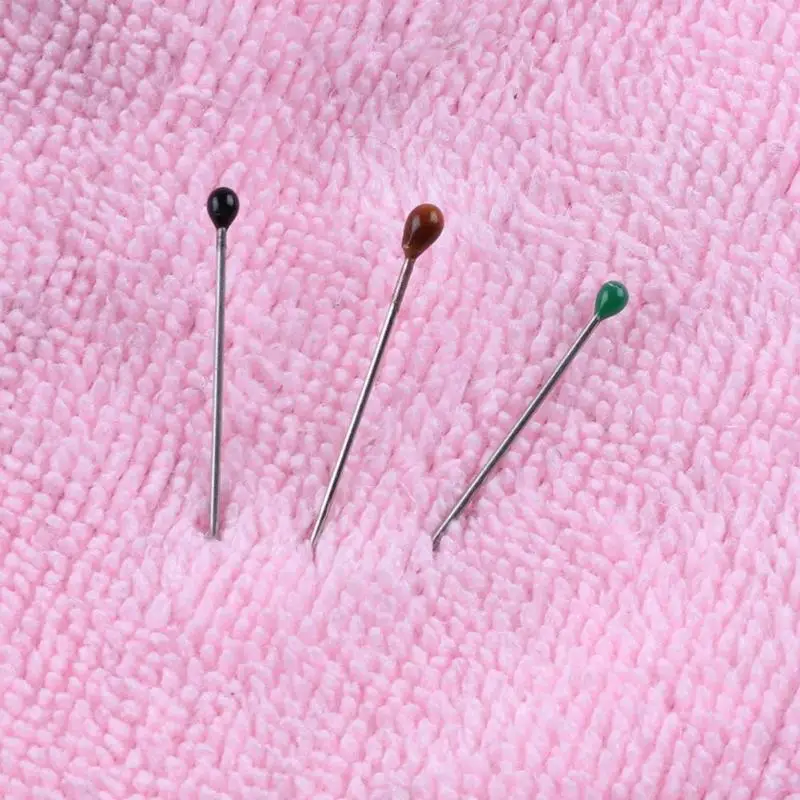 

Plastic Colorful Pearl Head Dressmaking Pins DIY Sewing Positioning Pin