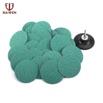 

2" 25Pcs 60# Roloc Disc Zirconia Sanding Disc Quick Change Disc For Metal Surface Polishing