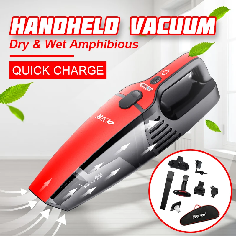 

Wireless Hand Portable Car Vacuum Cleaner High Powerful Wet And Dry Rechargeable Vaccum Cleaner Auto Car Electronic Accessories