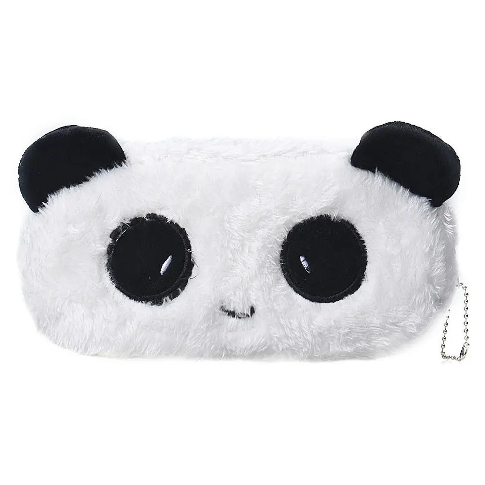 

Kids Cartoon Pencil Case Plush Large Pen Bag Cosmetic Makeup Cartoon Storage Bag panda