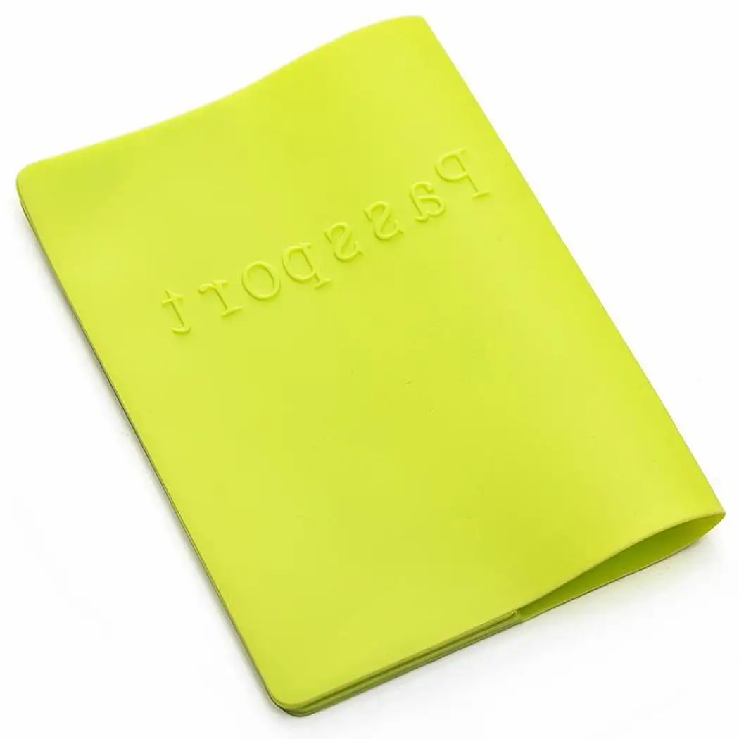

Solid Protector Short Passport Silicone Multi-functional Blue Soft Square Cover Unisex Travel Green Fashion Pink