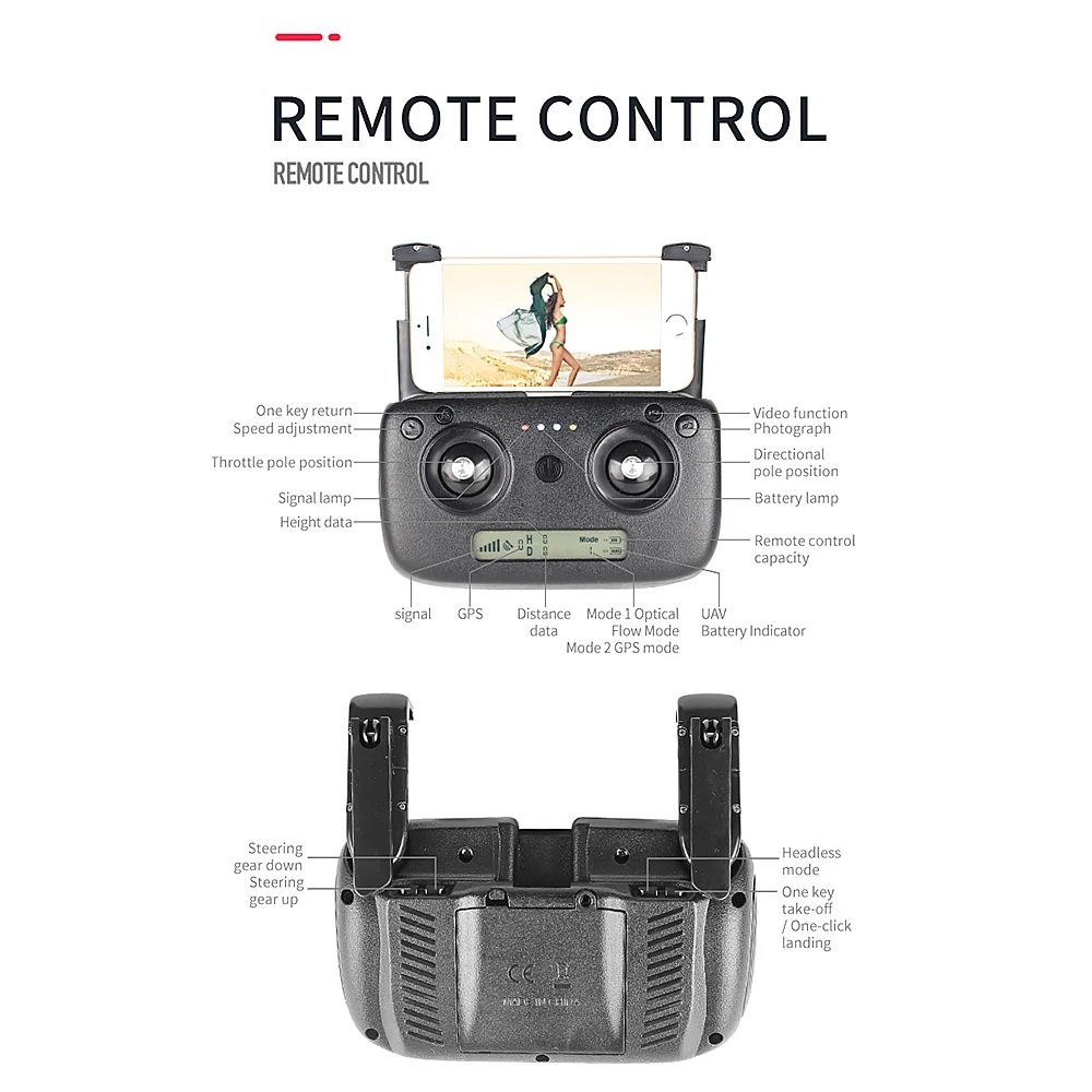 Мини Дрон Quadcopte бесщеточный 4K с камерой Wi Fi FPV пульт дистанционного управления