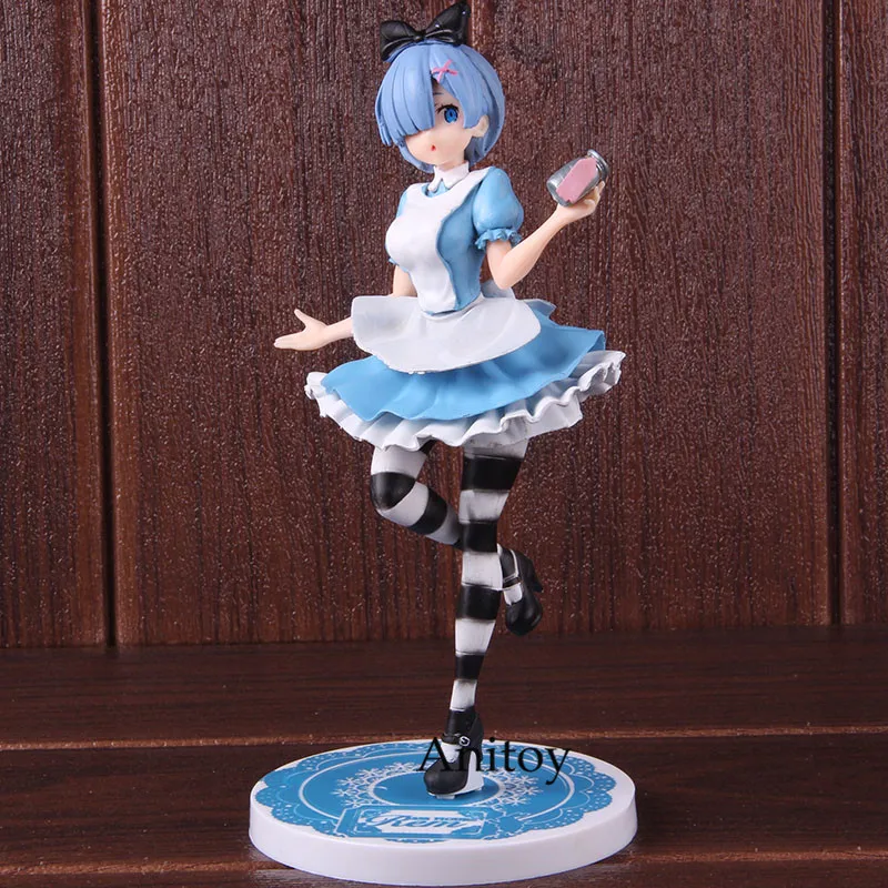 Anime Re:Life in a different world from zero Rem In Wonderland Figure New No Box