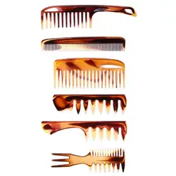 Для мужчин широкий зуб парикмахерская расческа стрижки волос щетки Салон укладки волос инструмент