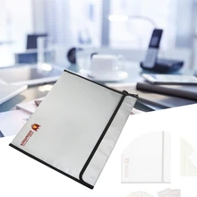 Серебряный огнеупорный водонепроницаемый Безопасный мешок для важных документов 14,96x11 дюймов