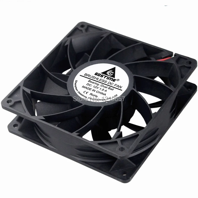 Gdstime 14038 140 мм 12 В постоянного тока 2Pin 14 см 140x140x38 двухшариковый подшипник